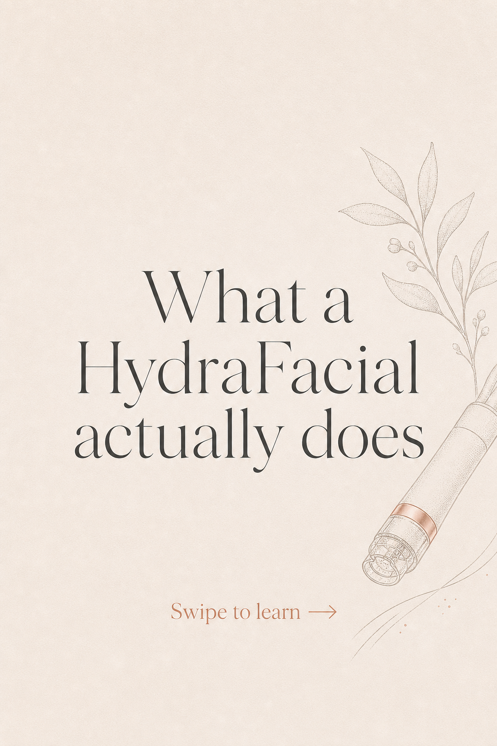 HydraFacial carousel cover